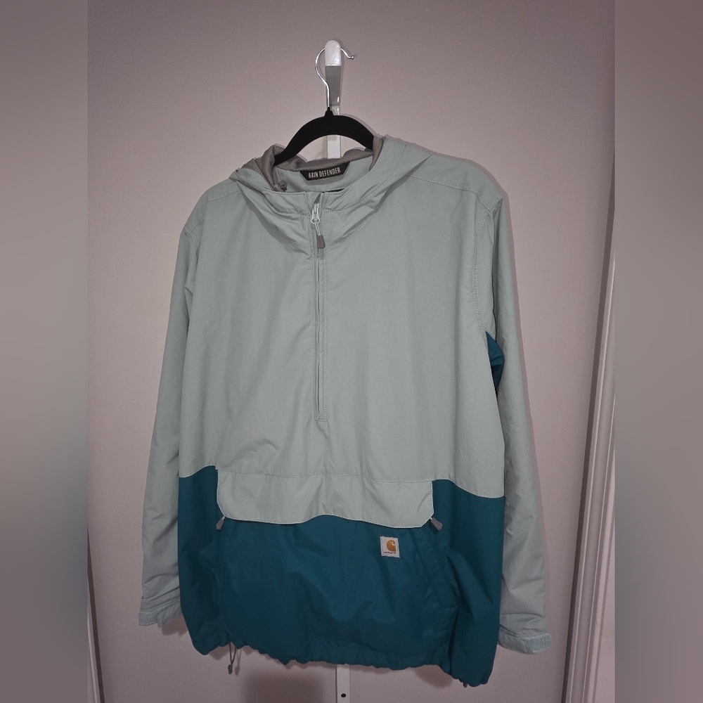 Carharrt Womens Plus 1x (16w-18w) Rain Defender Loose Fit Rain Jacket - Picture 2 of 12